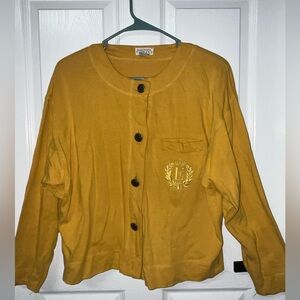 Vintage Compagnie Internationale Expresa women yellow mustard medium sweater